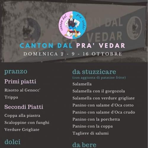 Menu Prà vedar